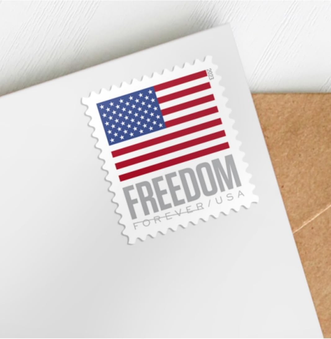 USA FREEDOM FLAG FOREVER POSTAGE COIL/ROLL OF 100 STAMPS
