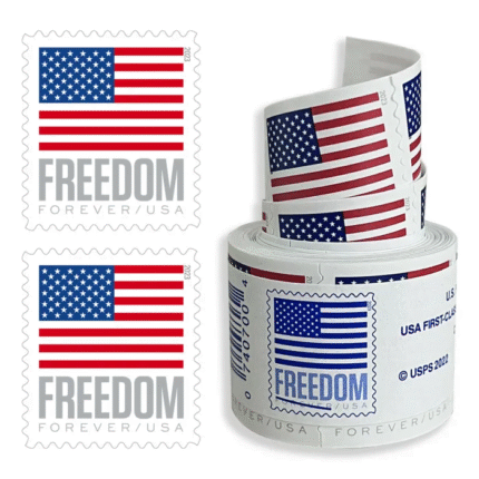 U.S. Flag 2023 Roll of Forever Postage Stamps 100 pcs